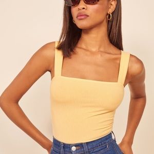 Reformation Canyon Top Yellow